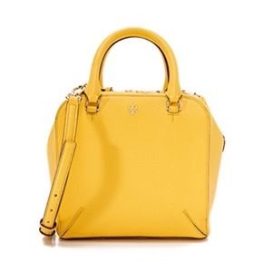 Tory Burch Robinson Pebbled Mini Crossbody Sunbeam